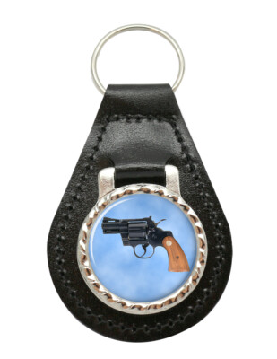 Python 357 Magnum Leder Schlüsselanhänger