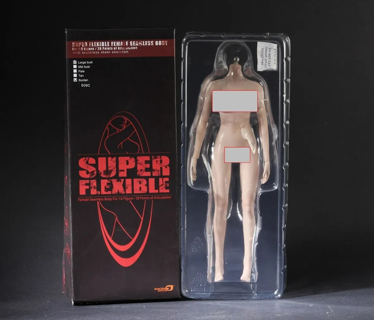 TBLeague Phicen S07 Female Seamless BIG bust body Pale & Head 1/6 Figure new