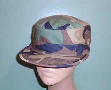 US Army Issue Woodland Camouflage Ripstop Hot Weather Patrol Hat Cap All Sizes