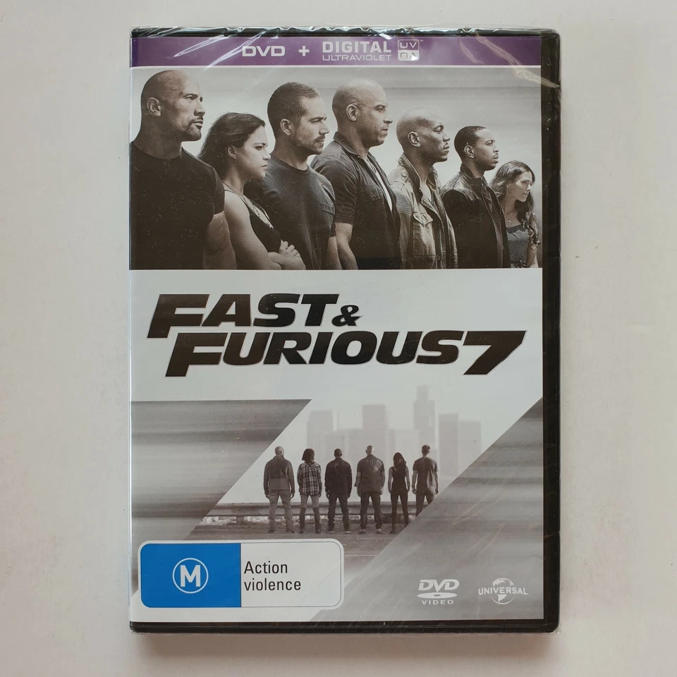 Fast And Furious 7 (DVD, 2015) PAL Region 2 4 5 (Vin Diesel, Dwayne Johnson) NEW - Image 2 of 4
