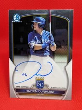 2023 Bowman Chrome Hayden Dunhurst Prospect Autograph Auto #CPA-HD Royals