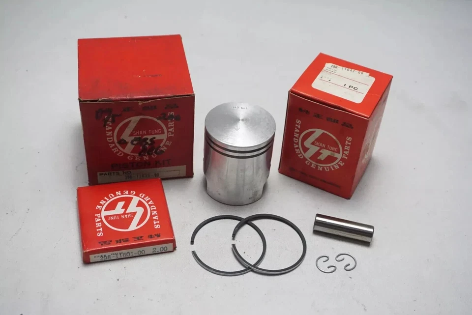 NOS Yamaha V75 U7E V70 fit YG1 1963 YG1K 1965 Piston Kit Set Over Size 2.00 - Image 3 of 4