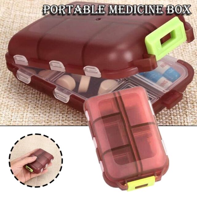 Travel Pill Case Pocket Pharmacy Portable Small Organizer Weekly Box