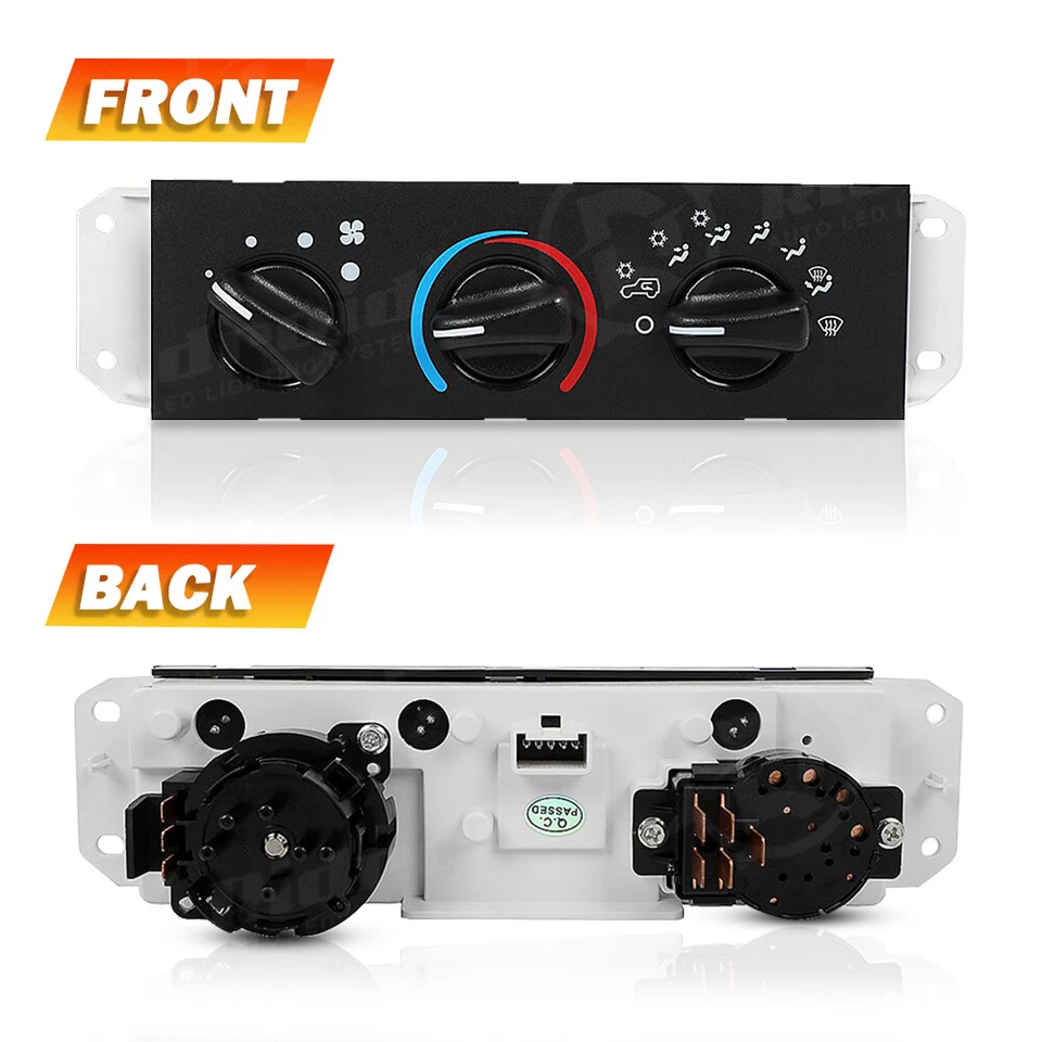 AC Heater Fan Climate Control Switch 55056558AA For 2005-2006 Jeep Wrangler TJ Foto 4 de 4