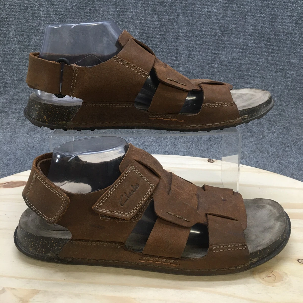 Clarks Sandals Mens 10 Keften Coves Strappy Fisherman Slingback