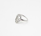925 Sterling Silver  Cut Out Love Heart Hamsa Band Ring Sz 7  RG3347 — photo 5