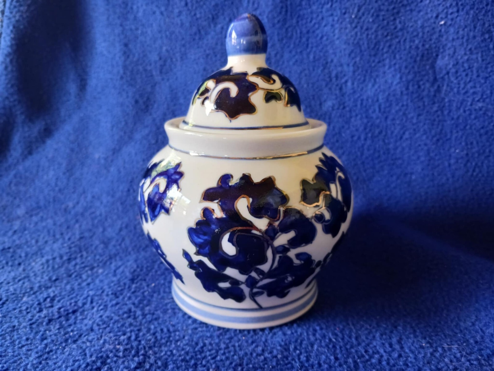 Vintage Chevalier Genuine Porcelain Ginger Jar with Lid