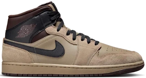 Jordan 1 Mid Khaki Black