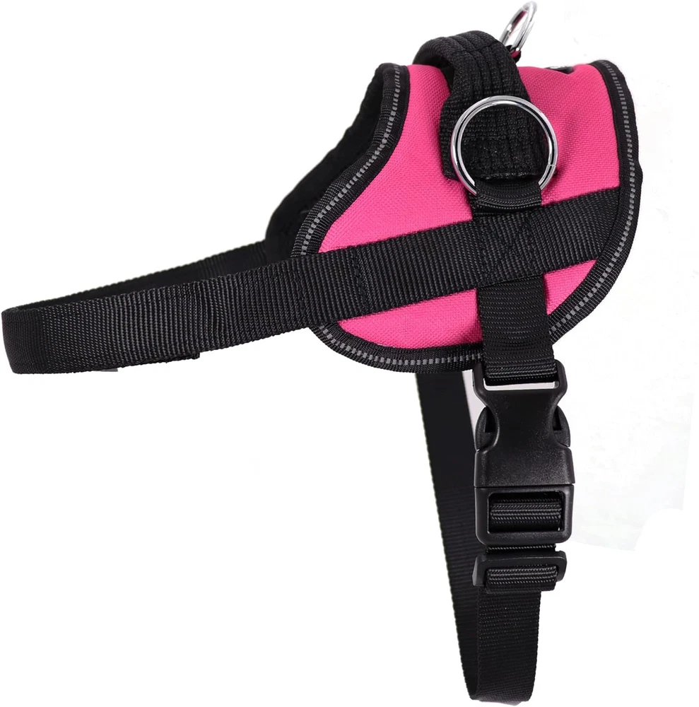 Dog Harness, No-Pull Pet Harness, Adjustable & Reflective, Soft-Padded No-Cho...