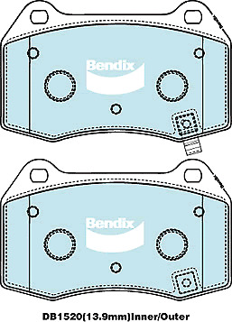Bendix Ultimate Brake Pads DB1520ULT DB1520ULT - Picture 1 of 1