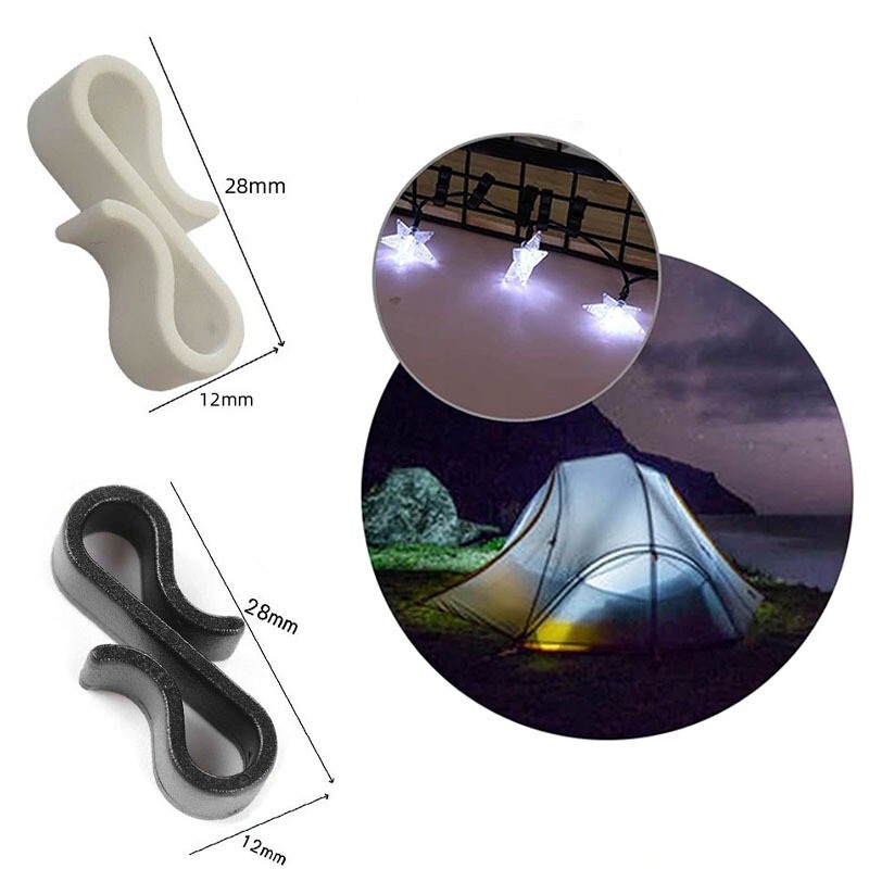 50pcs Stainless Steel Christmas Light Hooks, Strong Load Bearing Outdoor Light Clips Gutter Hangers Christmas Light Gutter Clips Siding Clips For Christmas Light Kitchen (Large Size