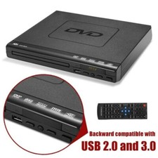Region Free DVD Player for TV with USB Port and Remote Control All Code UK