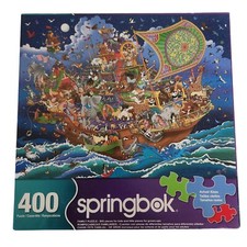 Springbok's 400 Piece Family Jigsaw Puzzle Noah's Ark Made in USA