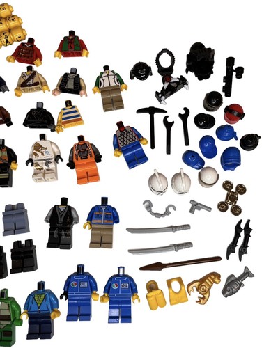 Lot of Miscellaneous LEGO Minifigure Heads, Torsos, Legs, & Accessories - Picture 6 of 6