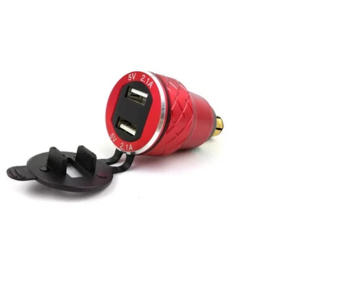 Motorrad Dual USB Ladegerät DIN Buchse Voltmeter für BMW Motorrad