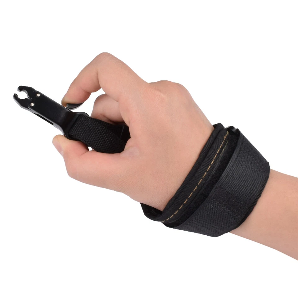 Compound Bow Release Aid Archery 360° rotating Caliper Release Aids Wrist Strap - Image 3 of 4