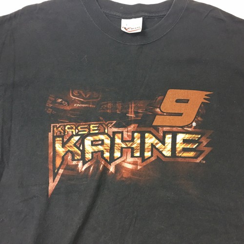 Kasey Kahne Men’s Large All Over Print Black T-Shirt Dodge Nascar - Picture 4 of 5