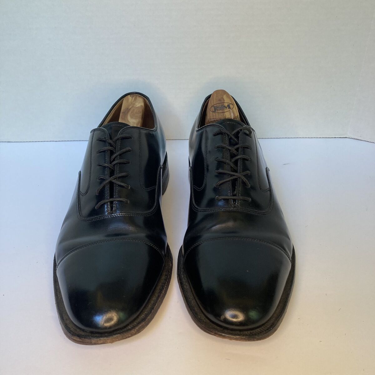 Johnston & Murphy Optima Dress Shoes Cap Toe Black Men’s 9 D / B Lace Up