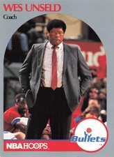 Wes Unseld Bullets 1990 NBA Hoops Coach #331