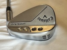 Callaway Jaws Raw 48 Degree Gap Wedge. Modus 120 Stiff Flex Shaft. 10S Grind