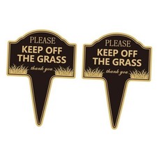 Stay off the Grass Signs for Yard Keep off Grass Signs with Stake for Lawn No 2