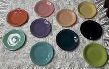 VTG 12 multicolor Fiesta Plates Salad Plates HLC Homer Laughlin Etc Rare Color