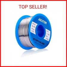 AUSTOR 63-37 Tin Lead Rosin Core Solder Wire for Electrical Soldering (1.5mm, 10