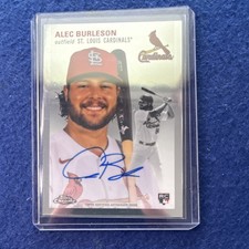 2023 Topps Chrome Platinum Alec Burleson Cardinals Autograph Rookie #CPA-ABU