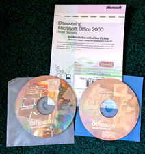 Microsoft Office 2000 Small Business with Product Key  two disc.