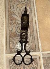 Vintage Footed Scissors Type Candle Snuffer a...