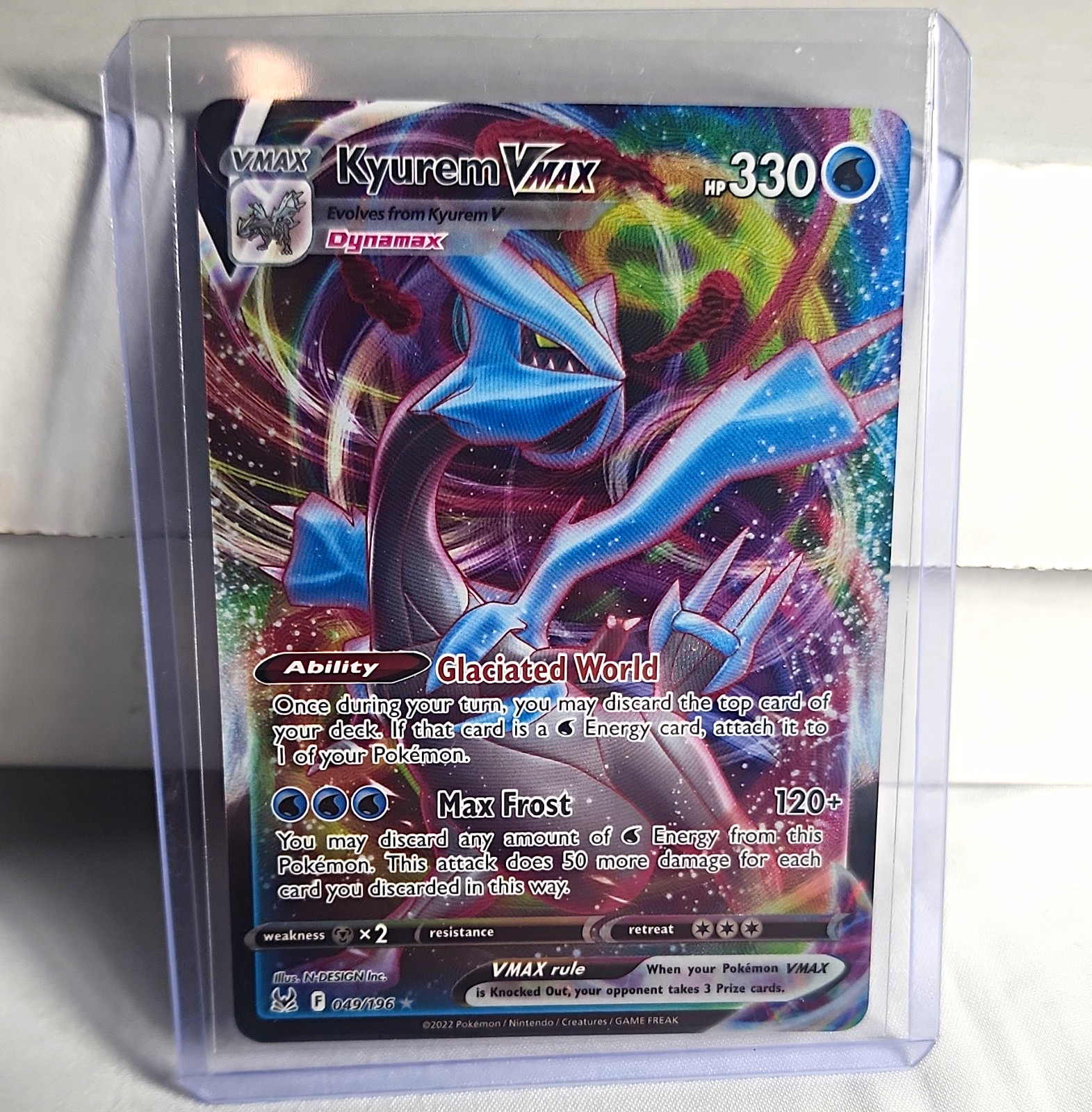 Pokémon TCG SWSH11 Lost Origin Kyurem VMAX 197/196 Holo SR 330HP