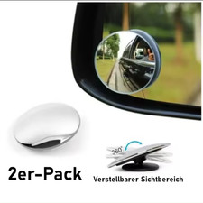 Toter-Winkel-Spiegel Auto Zusatzspiegel Weitwinkel 360&deg;Verstellbar Einparkhilfe