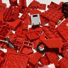 Lego 300 Red Bricks Plates Mario Hat Heart 39613 Wheelchair Mudguards 392 — photo 10