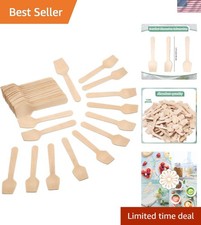 1500 Pcs Mini Wooden Spoons - 3.75 Inch Disposable Tasting Spoons for Events