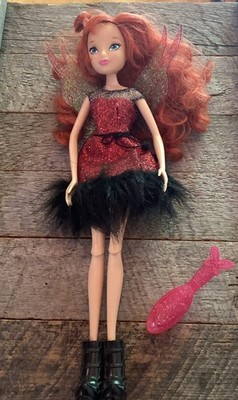 Jakks Pacific Winx Club Bloom Pink Enchantix Doll With Wings & Hair Brush Purse