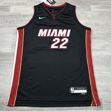 Nike Dri-Fit Jimmy Butler 22 Miami Heat Swingman Black Jersey Youth Large 14/16