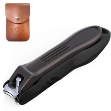 Nail Clippers with No Splash Storage Box, Large Fingernail Toenail Clipper Detac