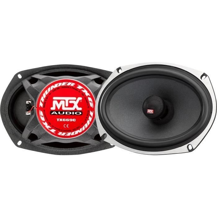 Haut-parleurs MTX TX669C de 15x23cm 6x9 pouces 2 voies pour système audio de voiture