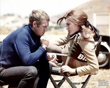 Steve McQueen And Jacqueline Sisset On Bullit Concentrated 4x6 Picture Celebrit