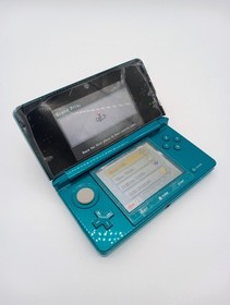 Nintendo 3DS Aqua Blue Handheld System with Box Charger &ndash; Excellent Condition