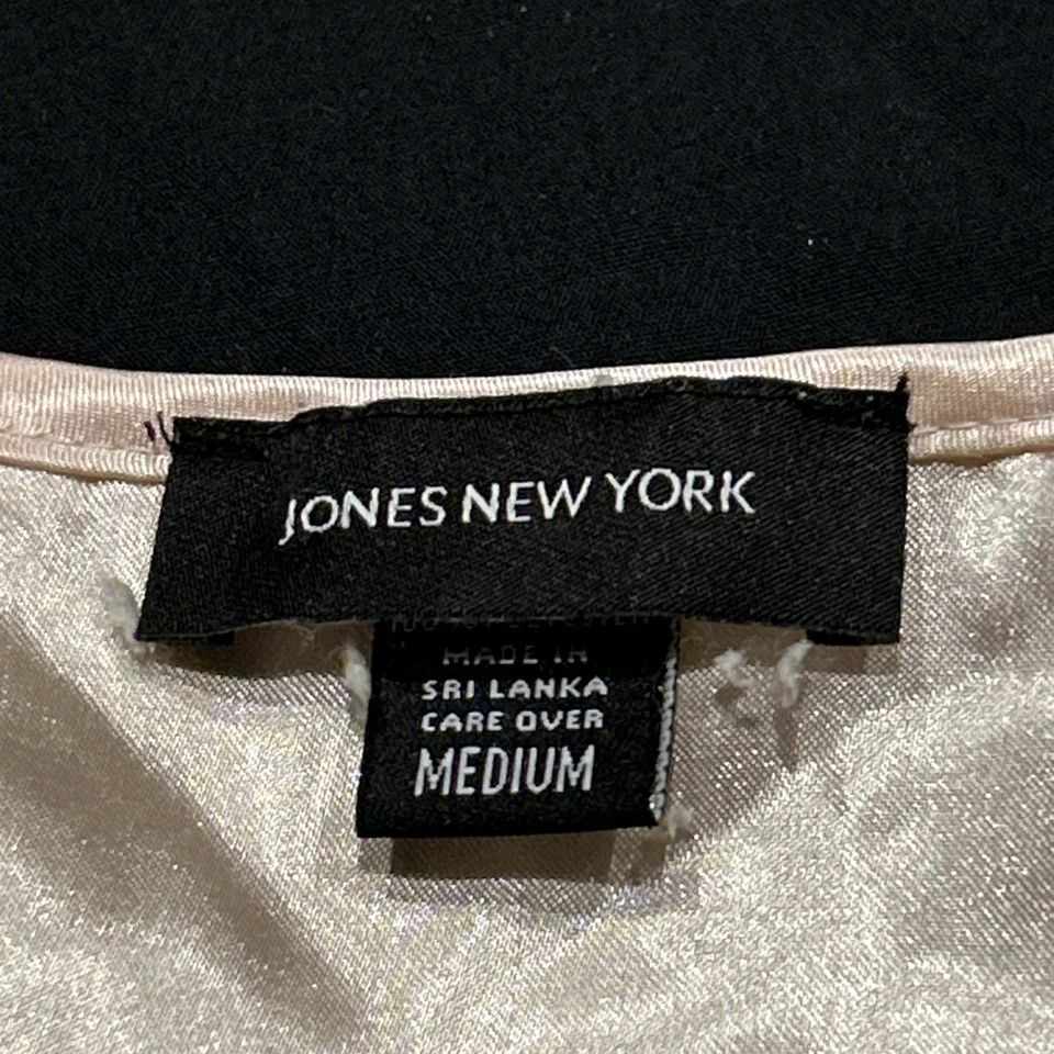 Vintage Jones New York Satin Light Yellow Short Sleeve‎ Nightgown Size M A24 - Image 2 of 3