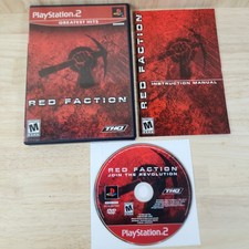 Red Faction Greatest Hits (Sony PlayStation 2, 2002) CIB Tested Works PS2