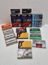 Bulk Lot of Blank Recording Cassette Tapes Various Brands Sony Maxwell TDK RCA