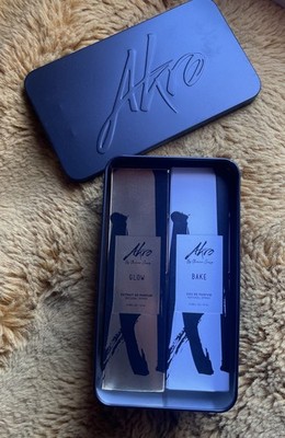 Akro By Olivier Cresp Bake EDP Glow Extrait 0.33 fl oz 10 mL Travel Spray + Tin