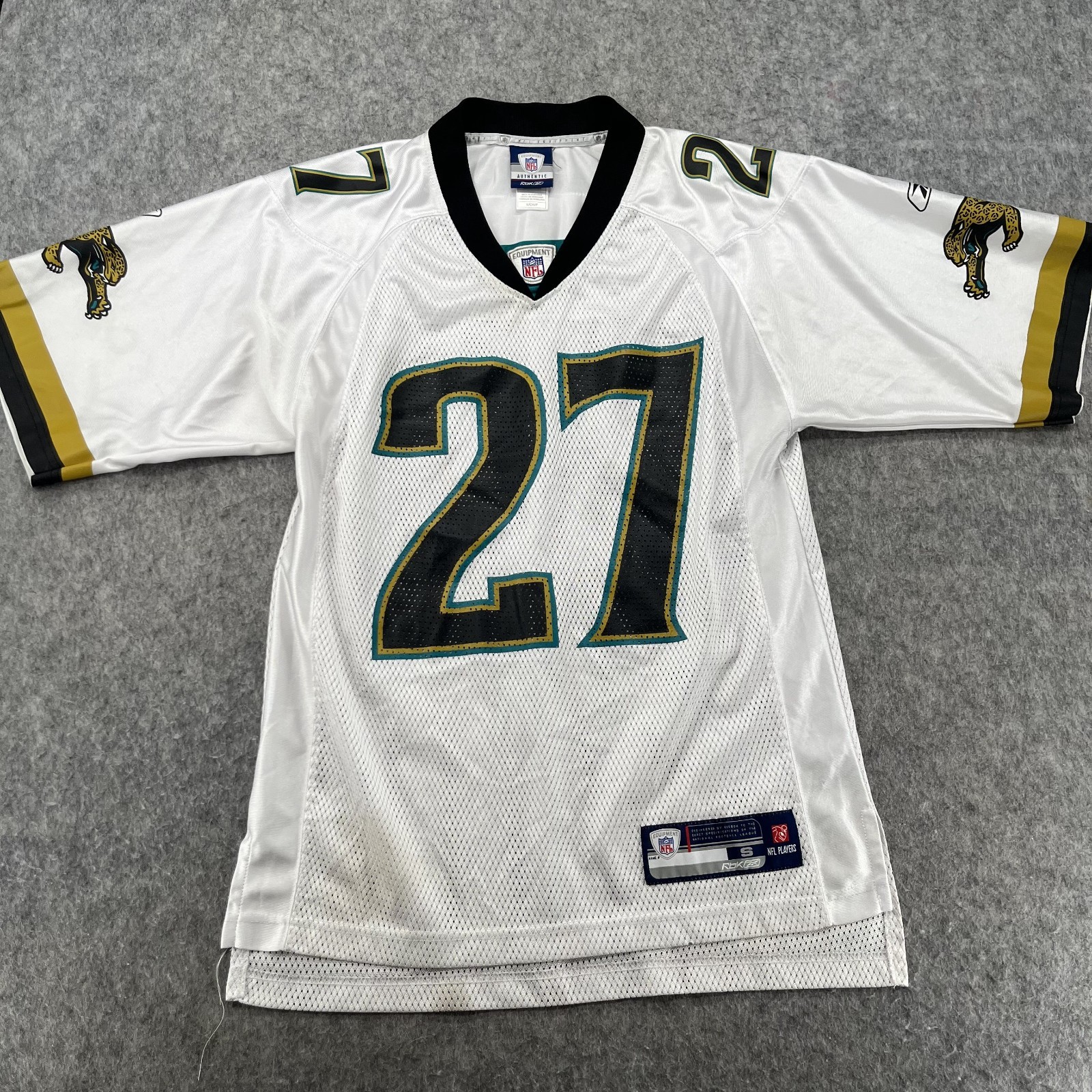 Reebok nfl #27 jacksonville jaguars rashean mathis football jersey mens s