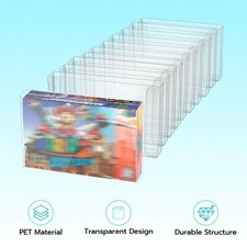 For Super Nintendo SNES Cartridge Protectors Custom Clear Cases Video Game Carts