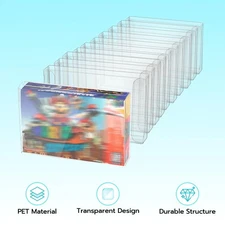 For Super Nintendo SNES Cartridge Protectors Custom Clear Cases Video Game Carts