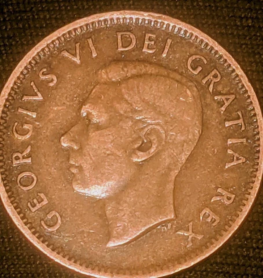 Rare 1948 Canadian Penny A Points To The Large Denticle - Image 2 of 3