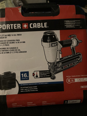#ad #ad Porter cable FN250C 16GA Straight Finish Nailer Kit $125.00