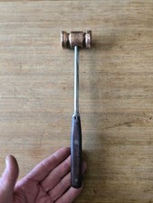 Vintage G.M.D Brass - Split Wooden Handle Hammer- Rare and Collectible